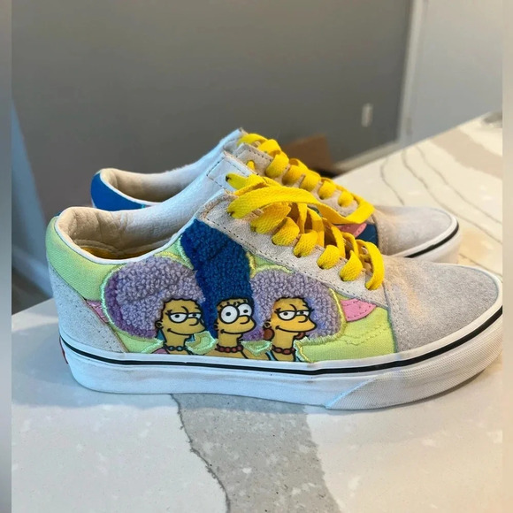 RARE Vans x Old Skool The Simpsons “The Bouviers” Shoes women 5.5 men 4 - Picture 8 of 10